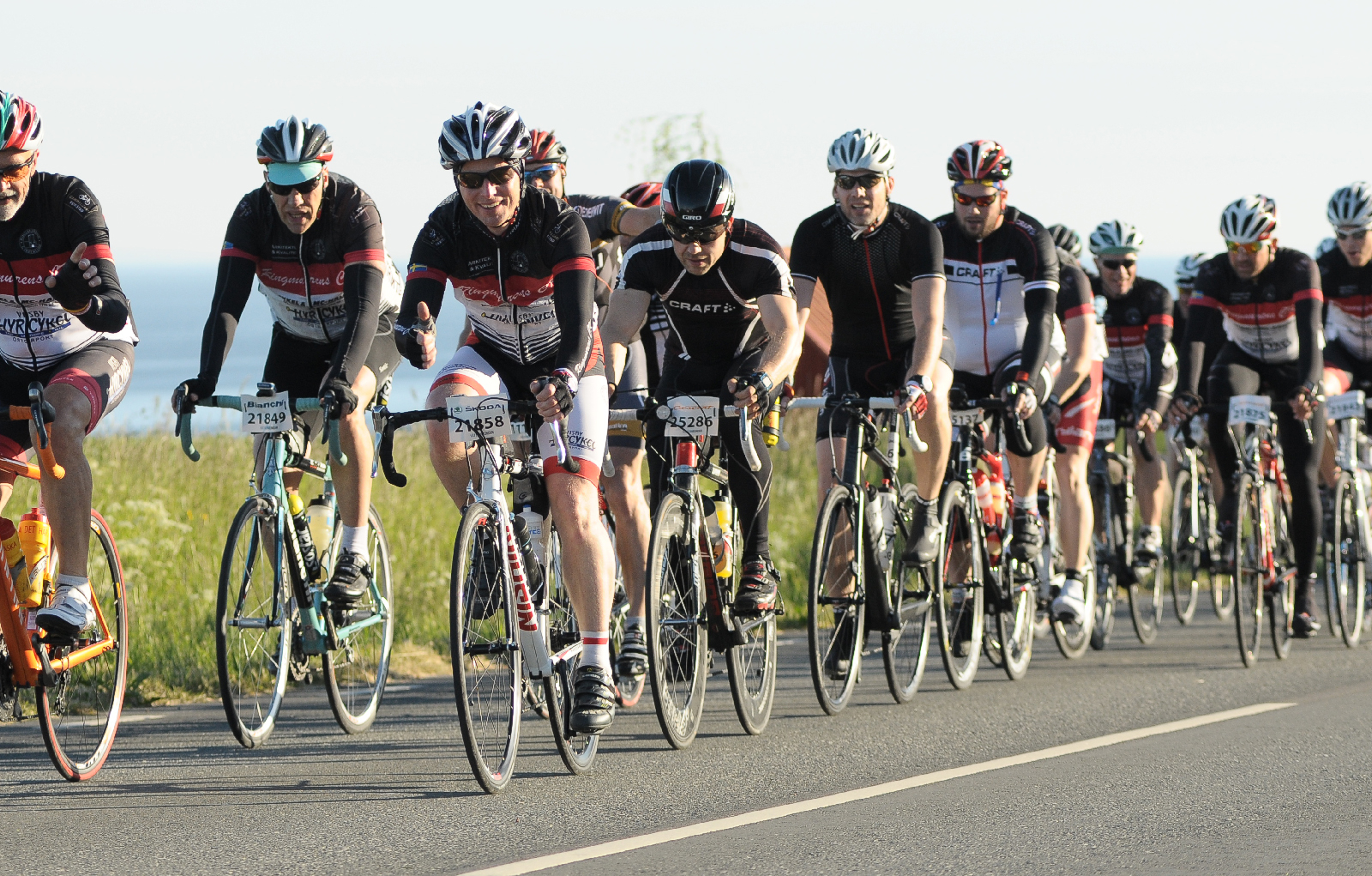 Tävlingscyklister på Gotland